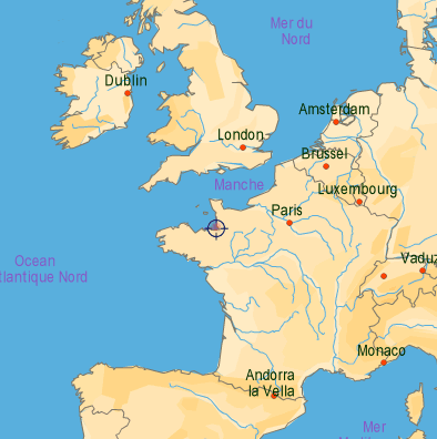Plan France mont saint-michel